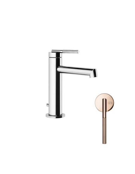 Miscelatore lavabo Gessi serie ingranaggio cod.63501 con scarico e flessibile di collegamento - Kallea
