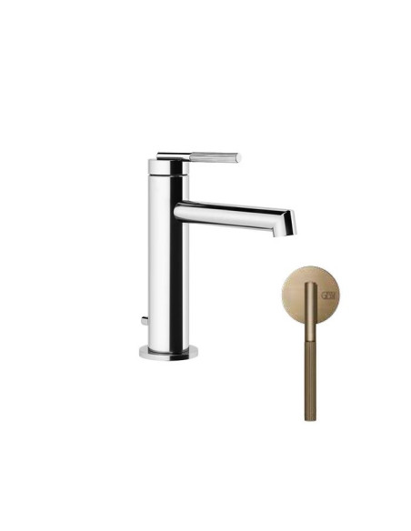 Miscelatore lavabo Gessi serie ingranaggio cod.63501 con scarico e flessibile di collegamento - Kallea