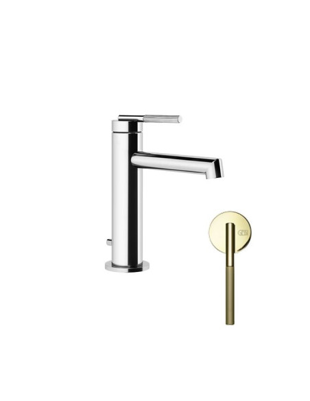 Miscelatore lavabo Gessi serie ingranaggio cod.63501 con scarico e flessibile di collegamento - Kallea