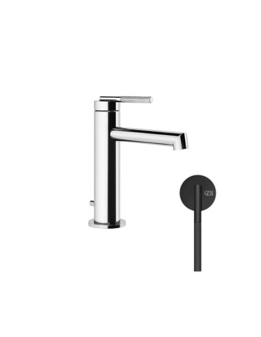 Miscelatore lavabo Gessi serie ingranaggio cod.63501 con scarico e flessibile di collegamento - Kallea