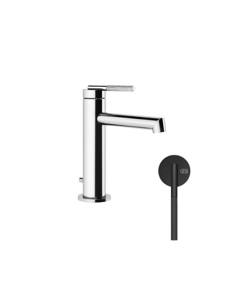 Miscelatore lavabo Gessi serie ingranaggio cod.63501 con scarico e flessibile di collegamento - Kallea