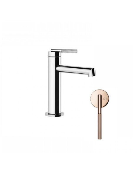 Miscelatore lavabo Gessi serie ingranaggio cod.63502 senza scarico con flessibile di collegamento - Kallea