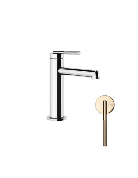 Miscelatore lavabo Gessi serie ingranaggio cod.63502 senza scarico con flessibile di collegamento - Kallea