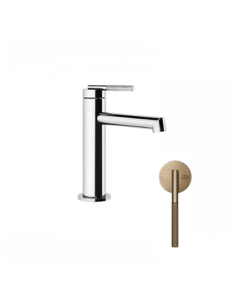 Miscelatore lavabo Gessi serie ingranaggio cod.63502 senza scarico con flessibile di collegamento - Kallea