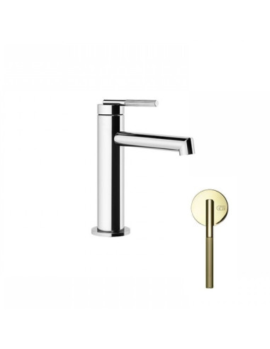 Miscelatore lavabo Gessi serie ingranaggio cod.63502 senza scarico con flessibile di collegamento - Kallea
