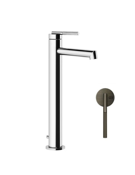 Miscelatore lavabo alto Gessi serie ingranaggio cod.63503 con scarico e flessibile di collegamento - Kallea
