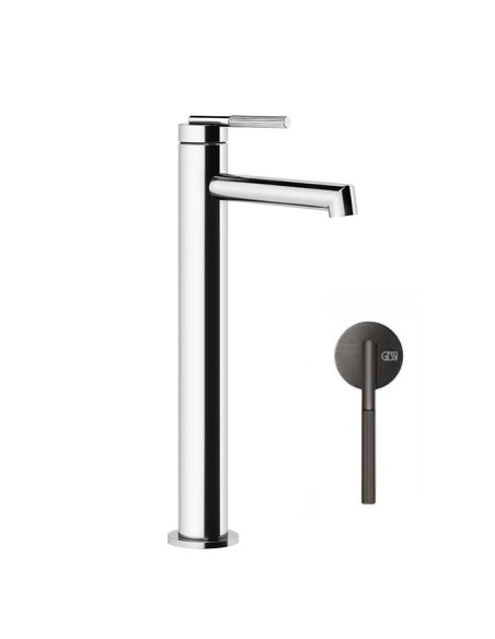 Miscelatore lavabo alto Gessi serie ingranaggio cod.63504 senza scarico con flessibile di collegamento - Kallea