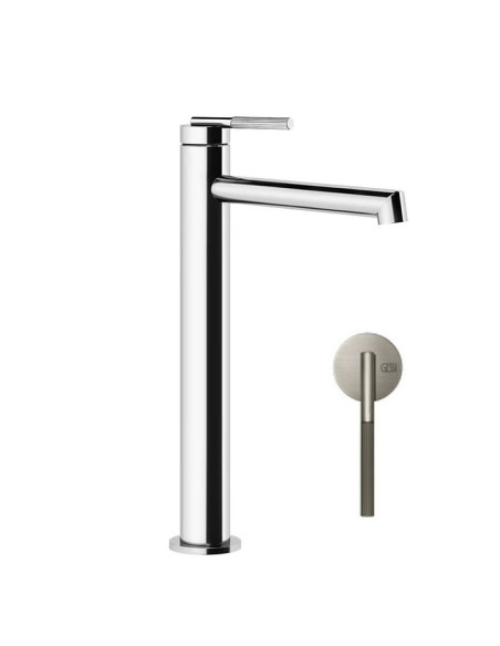 Miscelatore lavabo alto Gessi serie ingranaggio bocca lunga cod.63506 con flessibile di collegamento - Kallea