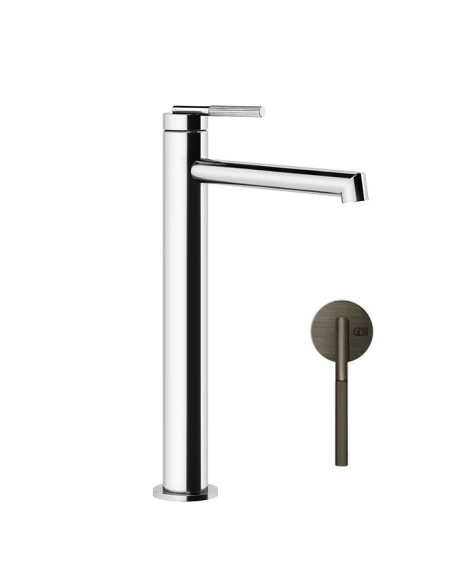 Miscelatore lavabo alto Gessi serie ingranaggio bocca lunga cod.63506 con flessibile di collegamento - Kallea