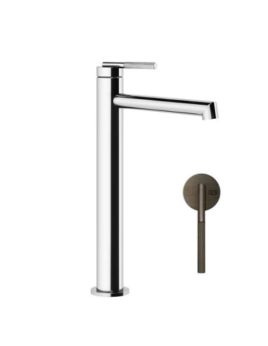 Miscelatore lavabo alto Gessi serie ingranaggio bocca lunga cod.63506 con flessibile di collegamento - Kallea
