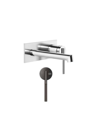 Miscelatore a parete gessi serie Ingranaggio bocca corta cod.63588 esterna cod.63397 incasso - Kallea