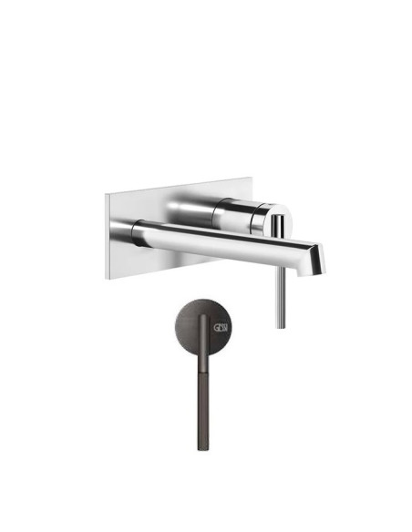 Miscelatore a parete gessi serie Ingranaggio bocca corta cod.63588 esterna cod.63397 incasso - Kallea