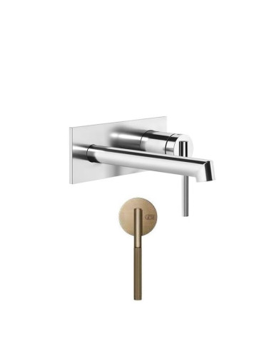 Miscelatore a parete gessi serie Ingranaggio bocca corta cod.63588 esterna cod.63397 incasso - Kallea