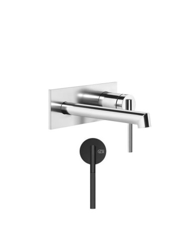 Miscelatore a parete gessi serie Ingranaggio bocca corta cod.63588 esterna cod.63397 incasso - Kallea