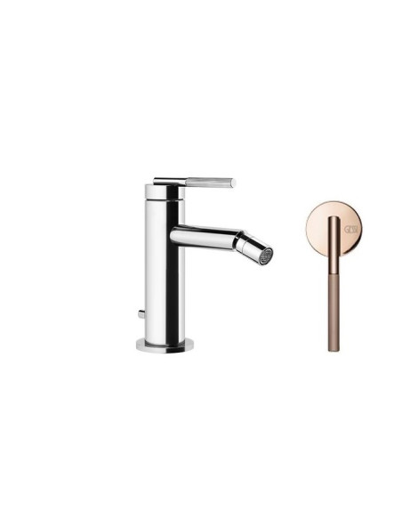 Miscelatore Gessi bidet serie Ingranaggio cod.63507 con scarico e flessibili di collegamento - Kallea
