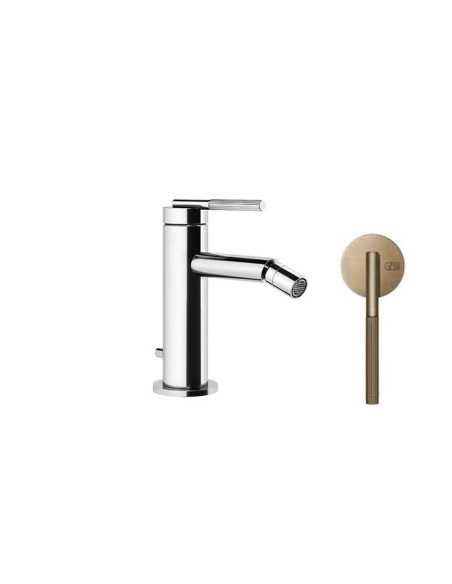 Miscelatore Gessi bidet serie Ingranaggio cod.63507 con scarico e flessibili di collegamento - Kallea