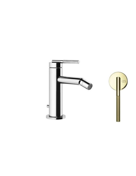 Miscelatore Gessi bidet serie Ingranaggio cod.63507 con scarico e flessibili di collegamento - Kallea