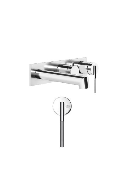 Miscelatore a parete vasca Gessi serie Ingranaggio cod.63541-54139 con parte incasso 2 vie - Kallea