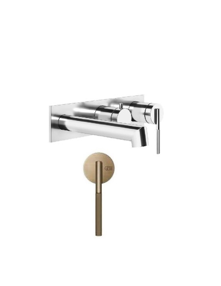 Miscelatore a parete vasca Gessi serie Ingranaggio cod.63541-54139 con parte incasso 2 vie - Kallea