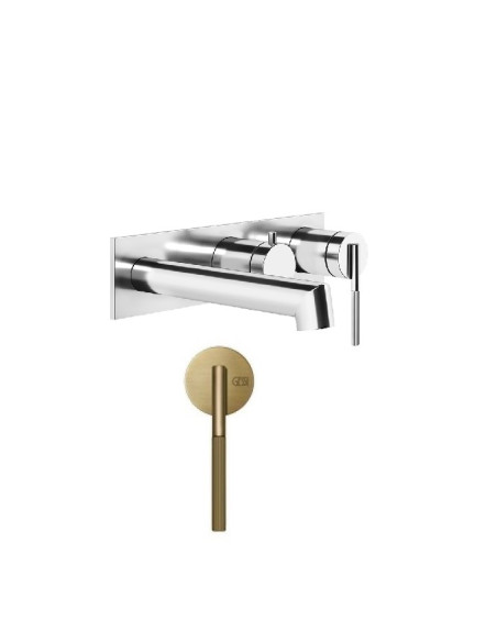 Miscelatore a parete vasca Gessi serie Ingranaggio cod.63541-54139 con parte incasso 2 vie - Kallea