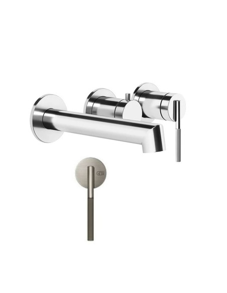Miscelatore a parete vasca Gessi serie Ingranaggio cod.63542-54139 con parte incasso 2 vie - Kallea