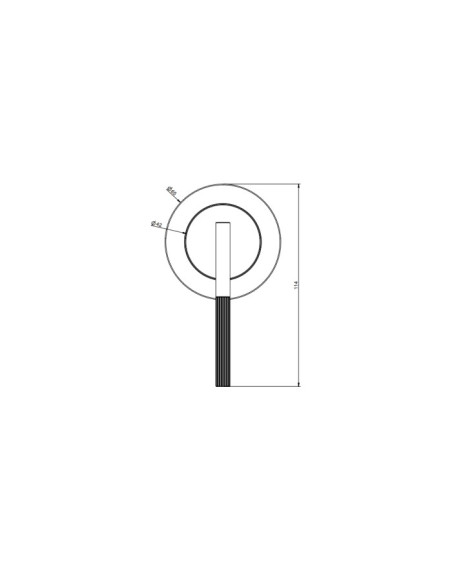 Miscelatore a parete Gessi serie Ingranaggio lavabo/doccia cod.63561 esterna cod.54055 incasso 1 via - Kallea
