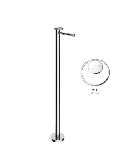 Miscelatore lavabo da terra Gessi serie Anello esterna cod.63393 incasso cod.46189 - Kallea