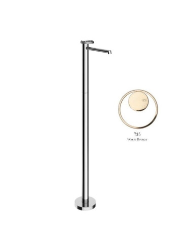 Miscelatore lavabo da terra Gessi serie Anello esterna cod.63393 incasso cod.46189 - Kallea