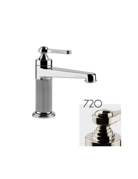 Miscelatore lavabo Gessi serie Venti20 cod.65001 con scarico e flessibili di collegamento - Kallea