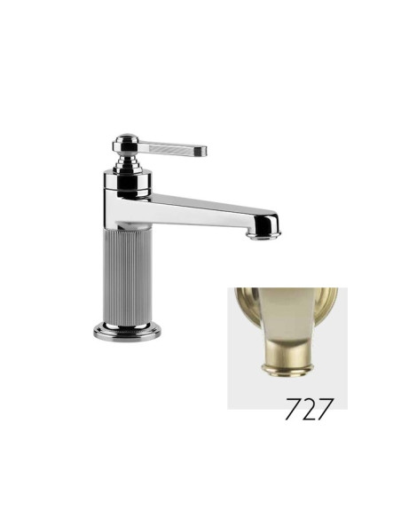 Miscelatore lavabo Gessi serie Venti20 cod.65001 con scarico e flessibili di collegamento - Kallea