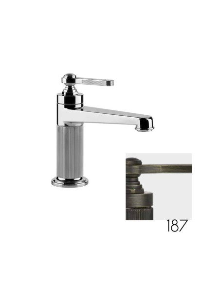 Miscelatore lavabo Gessi serie Venti20 cod.65001 con scarico e flessibili di collegamento - Kallea
