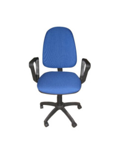 Poltrona operativa Tiger con braccioli blu - Kallea