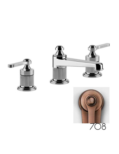 Miscelatore medio Lavabo Gessi serie Venti20 3 fori cod.65014 Medio con flessibili di collegamento - Kallea