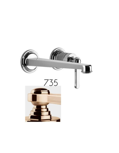 Miscelatore Gessi a incasso per lavabo canna media serie Venti20 cod.65089 esterna cod:63397 parte incasso senza scarico - Ka...