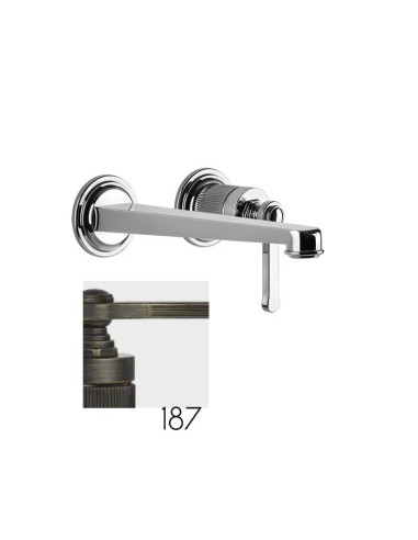Miscelatore Gessi a incasso per lavabo canna media serie Venti20 cod.65089 esterna cod:63397 parte incasso senza scarico - Ka...