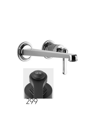 Miscelatore Gessi a incasso per lavabo canna lunga serie Venti20 cod.65088 esterna cod:63397 parte incasso senza scarico - Ka...