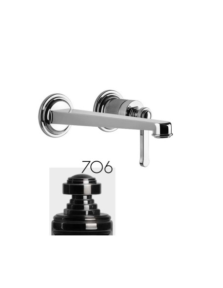 Miscelatore Gessi a incasso per lavabo canna lunga serie Venti20 cod.65088 esterna cod:63397 parte incasso senza scarico - Ka...