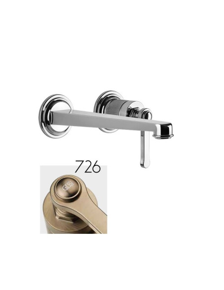 Miscelatore Gessi a incasso per lavabo canna lunga serie Venti20 cod.65088 esterna cod:63397 parte incasso senza scarico - Ka...