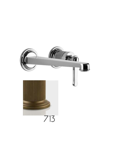 Miscelatore Gessi a incasso per lavabo canna lunga serie Venti20 cod.65088 esterna cod:63397 parte incasso senza scarico - Ka...