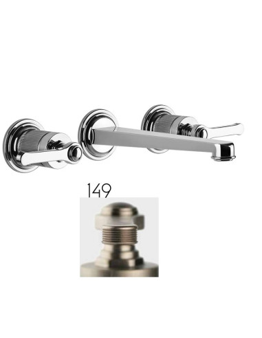 Gruppo Lavabo a parete Gessi serie Venti20 cod.65091 parte esterna cod.45089 parte incasso senza scarico - Kallea