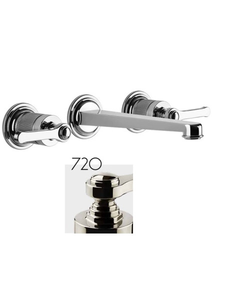 Gruppo Lavabo a parete Gessi serie Venti20 cod.65091 parte esterna cod.45089 parte incasso senza scarico - Kallea