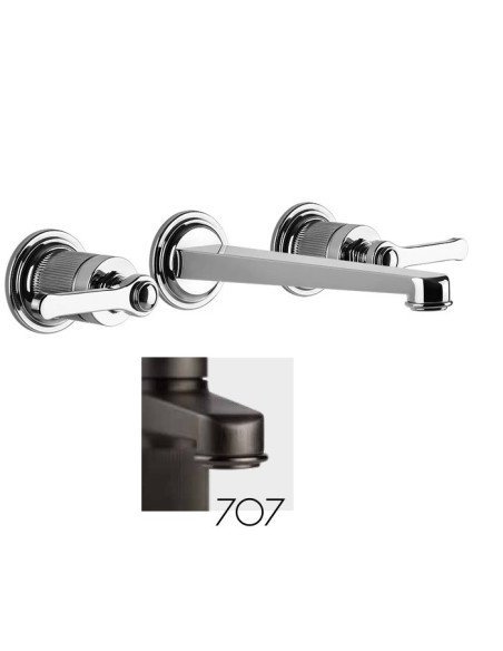 Gruppo Lavabo a parete Gessi serie Venti20 cod.65091 parte esterna cod.45089 parte incasso senza scarico - Kallea