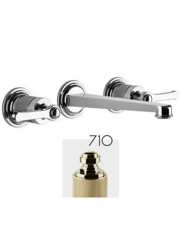 Gruppo Lavabo a parete Gessi serie Venti20 cod.65091 parte esterna cod.45089 parte incasso senza scarico - Kallea