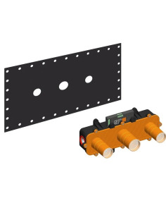 Gruppo Lavabo a parete bocca lunga Gessi serie Venti20 cod.65090 parte esterna cod.45089 parte incasso - Kallea 2