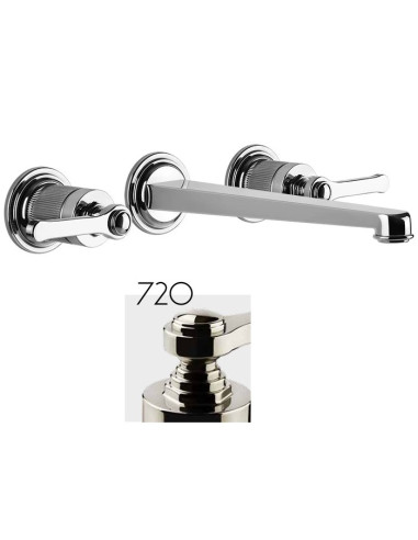 Gruppo Lavabo a parete bocca lunga Gessi serie Venti20 cod.65090 parte esterna cod.45089 parte incasso - Kallea