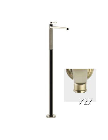 Miscelatore lavabo da terra Gessi serie Venti20 esterna cod.65095 incasso cod.46189 - Kallea