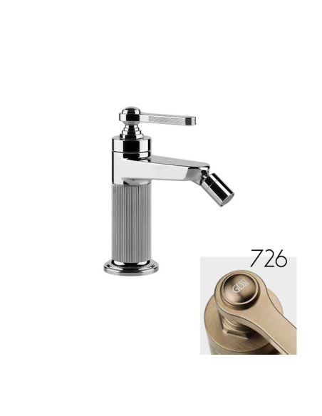 Miscelatore Gessi bidet serie Venti20 cod.65007 con scarico e flessibili di collegamento - Kallea
