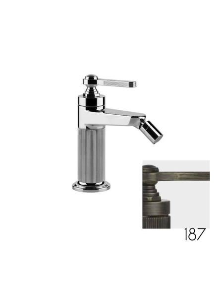Miscelatore Gessi bidet serie Venti20 cod.65007 con scarico e flessibili di collegamento - Kallea