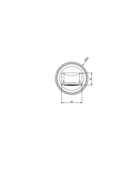 Bocca vasca a parete Gessi serie Venti20 cod.65103 - Kallea