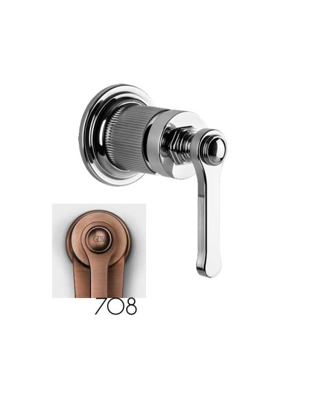 Miscelatore a parete Gessi serie Venti20 lavabo/doccia cod.65131 esterna cod.54055 incasso 1 via - Kallea